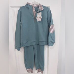 NWT Baxter Set in Sage & Wildwood Check